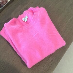 J.Crew hot pink light sweater